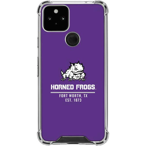 Horned Frogs Fort Worth Google Pixel 5 Clear Case